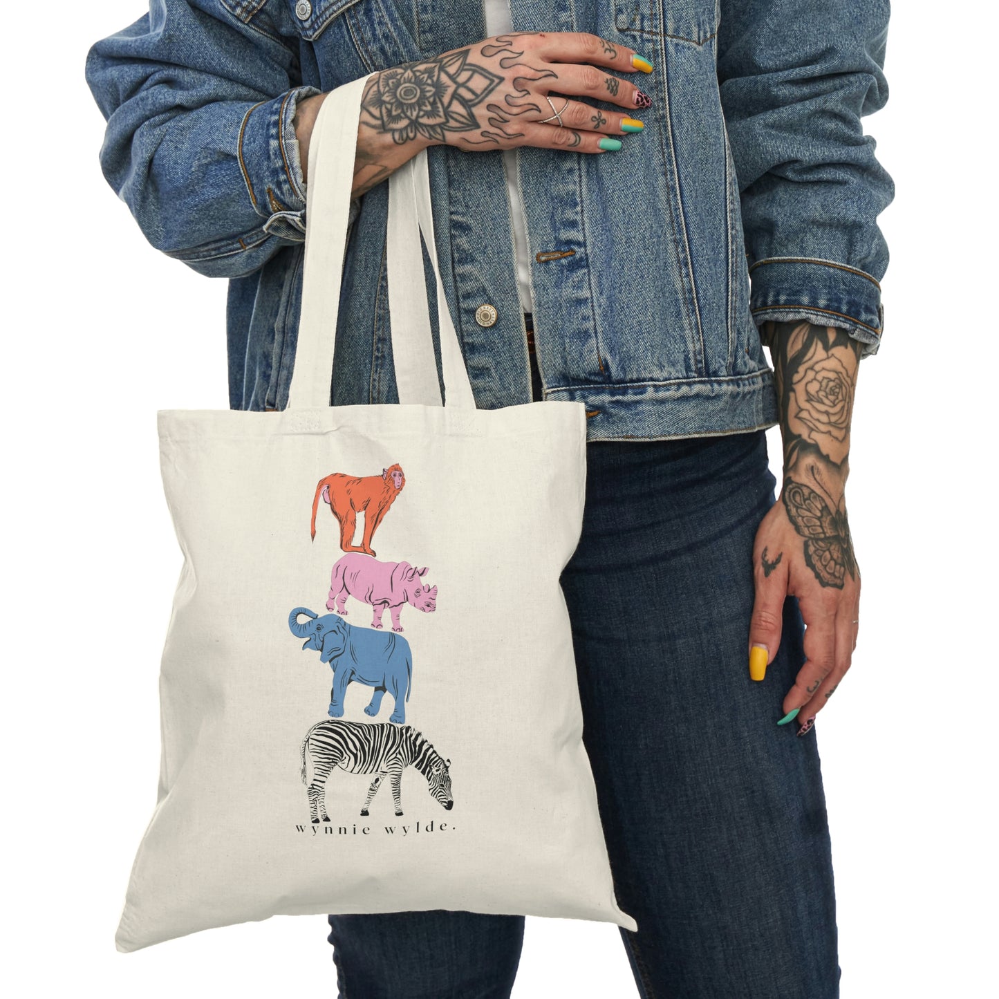 Animals Natural Tote Bag